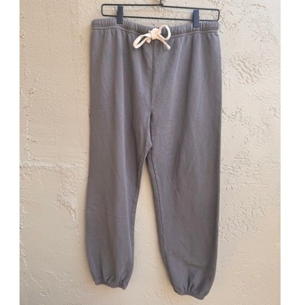 Hey Gang NEW Grey Sweatpants Small Athleisure Minimalist Lounge Unisex Cozy